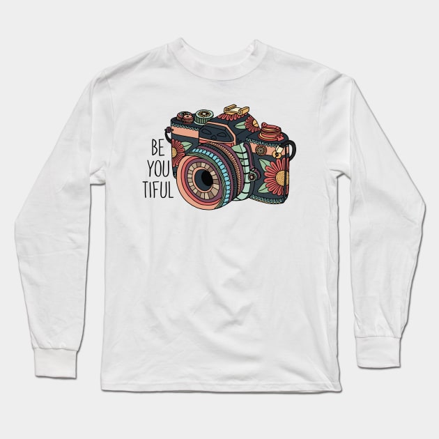 be YOU tiful Camera Long Sleeve T-Shirt by Nataliatcha23